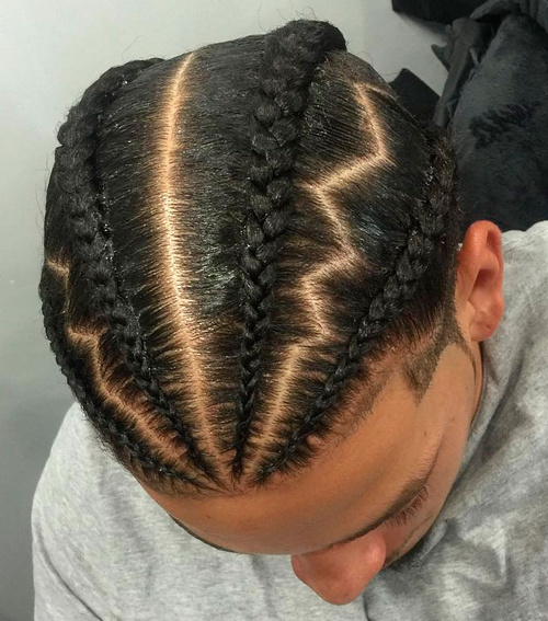 Low Taper Fade With Braids