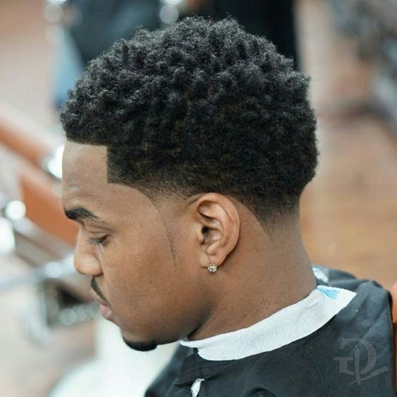 Taper Fade Afro With Twist