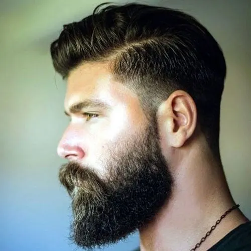Short Low Taper Fade With Beard