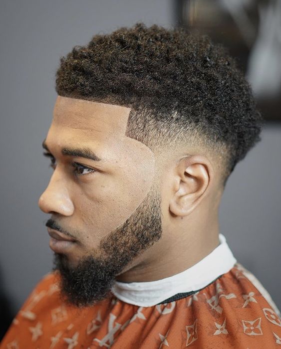 Temp Fade Haircut Black Men