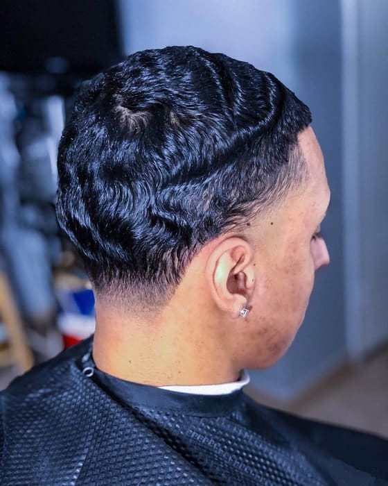 Taper Fade With Waves Hispanic