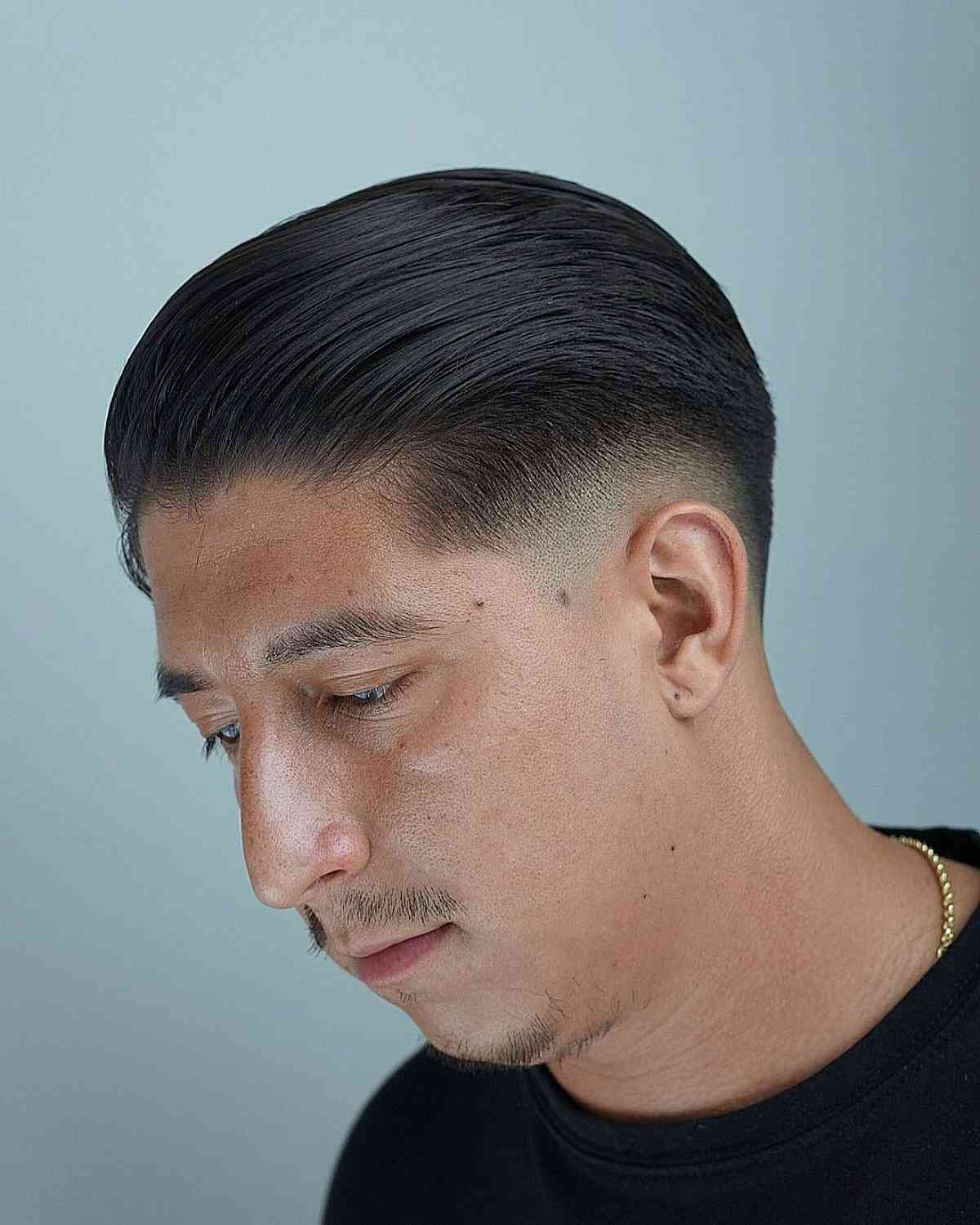Low Taper Fade Comb Over