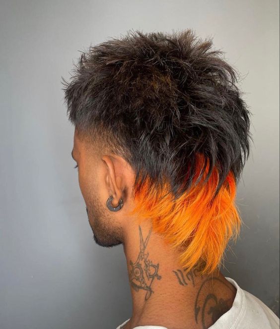 Messy Modern Mullet With Low Taper