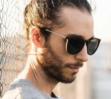 Low Fade Taper Man Bun