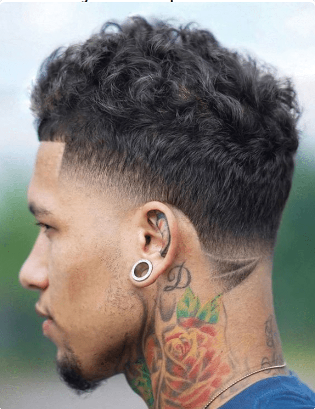 Short Textured Fringe With Low Taper Fade Short Textured Fringe With Low Taper Fade