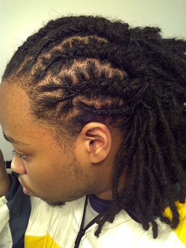 Low Taper Fade Black Male Dreads