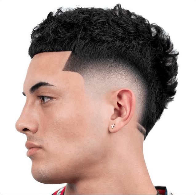 Burst Fade Cropped Straight Hair
