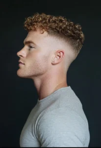 Curly Taper Fade