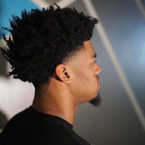 Taper Fade Afro With Twist