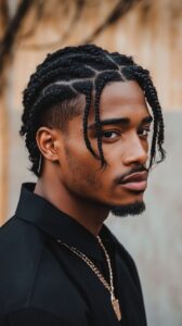 Taper Fade With Braids