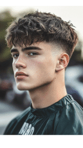 Low Taper Pompadour Mullet