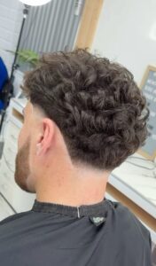 Low Taper Skin Curly Hair