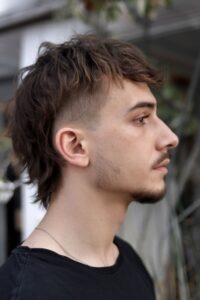 Messy Modern Mullet With Low Taper