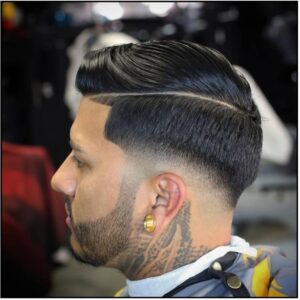 Burst Fade Comb Over