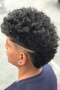 Burst Fade Curly Hair Mexican