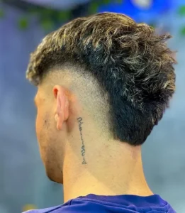 Burst Fade Mohawk Curly Hair