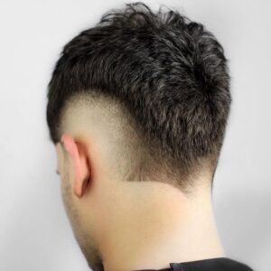 Burst Fade Mohawk With Design