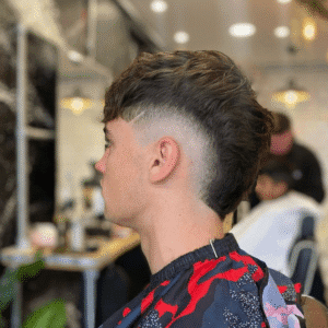 Burst Fade With Design On Side