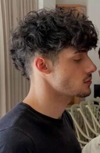 Curly Wavy Hair Clean Burst Fade