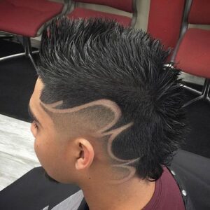 36 Low Taper Fade With Design For Men 5