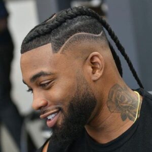 36 Stylish Low Fade Taper Man Bun 3