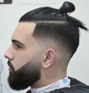Low Skin Fade Man Bun