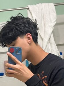 Low Taper Fade Asian Mullet