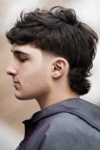 Low Taper Fade Long Mullet