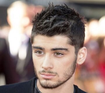 Low Taper Fade Messy Hair For Men