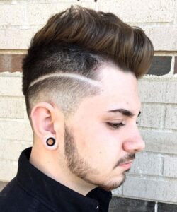 Low Taper Fade Mullet Design
