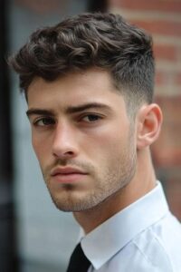 Low Tapers Middle Part for Asian Hair