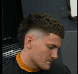 Burst Fade Wavy Hair