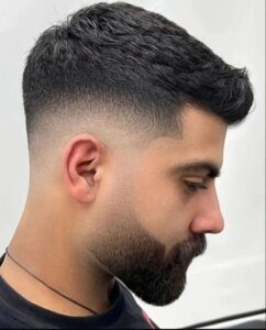Taper Fade with Slick Design