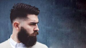 low taper fade long comb over