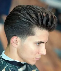 low taper fade textured modern comb over