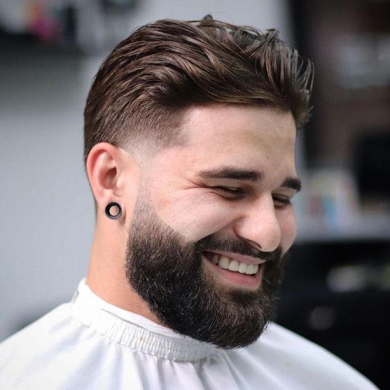 Long Hair Low Taper Fade Haircut