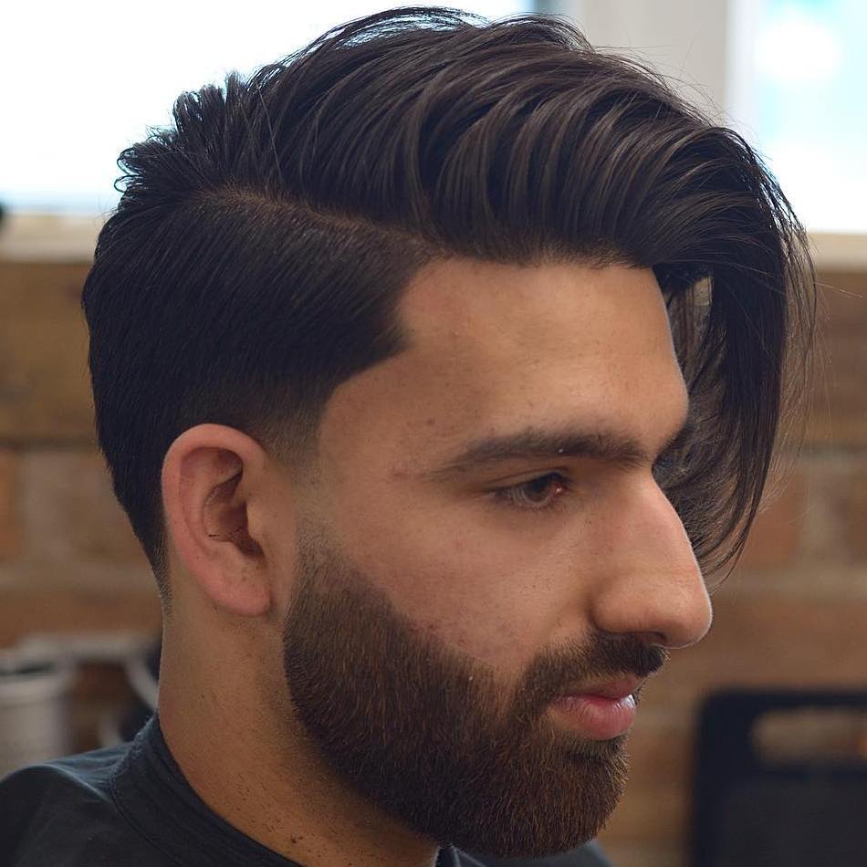 Low Taper Fade Black Male Long Hair