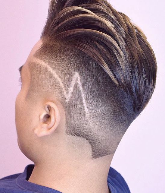Low Taper Long Hair on Top