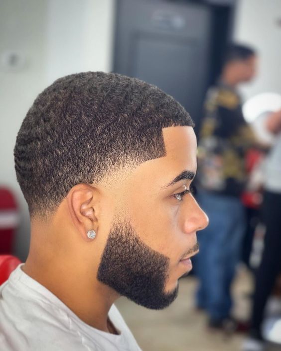 Low Bald Taper Fade Black Male