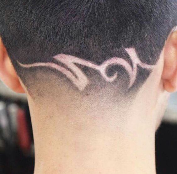 Low Taper Fade With Design