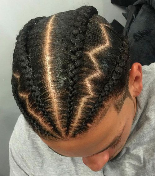 Low Taper Fade With Braids