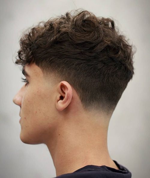 Low Taper Fade Messy Top