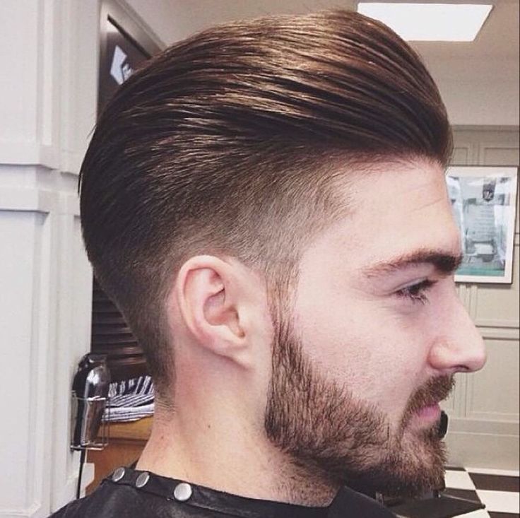 Low Taper Fade Slick Back