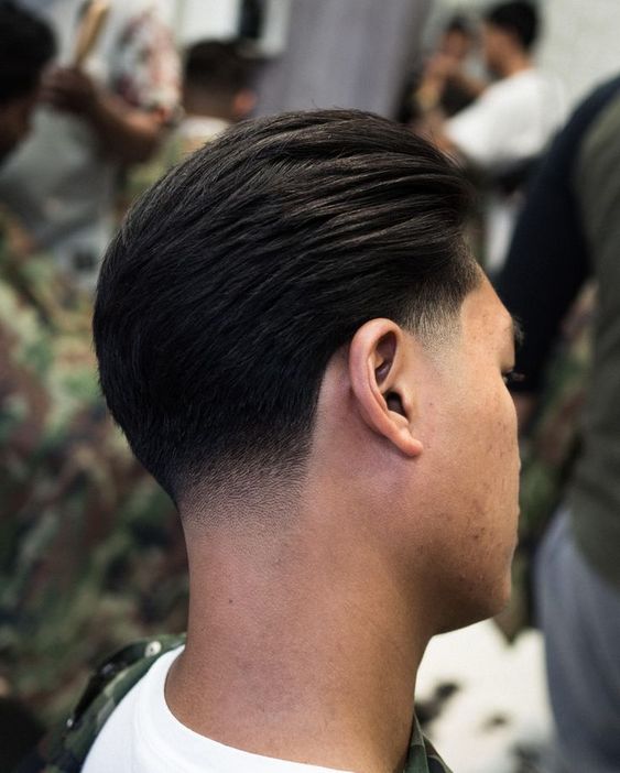Low Taper Fade Long Hair