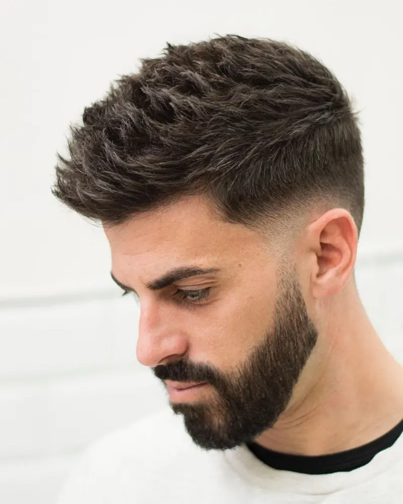 Low Taper Fade Short On Top