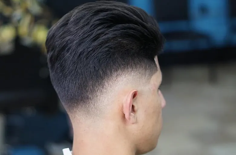 Long Hair Low Taper Fade