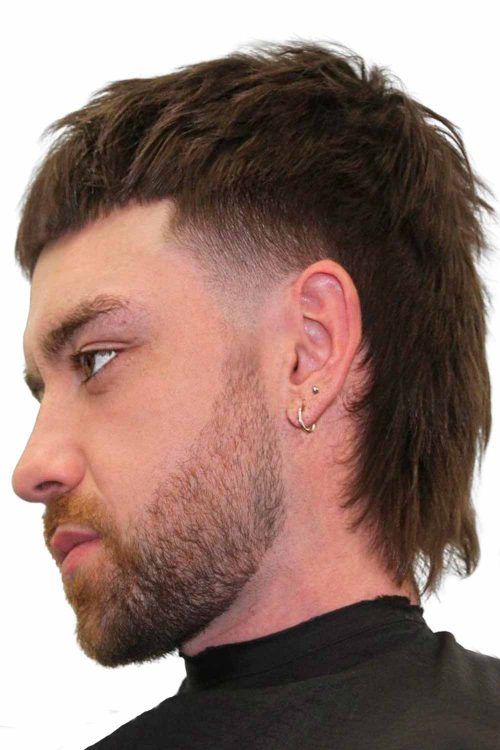 Low Taper Fade Mullet