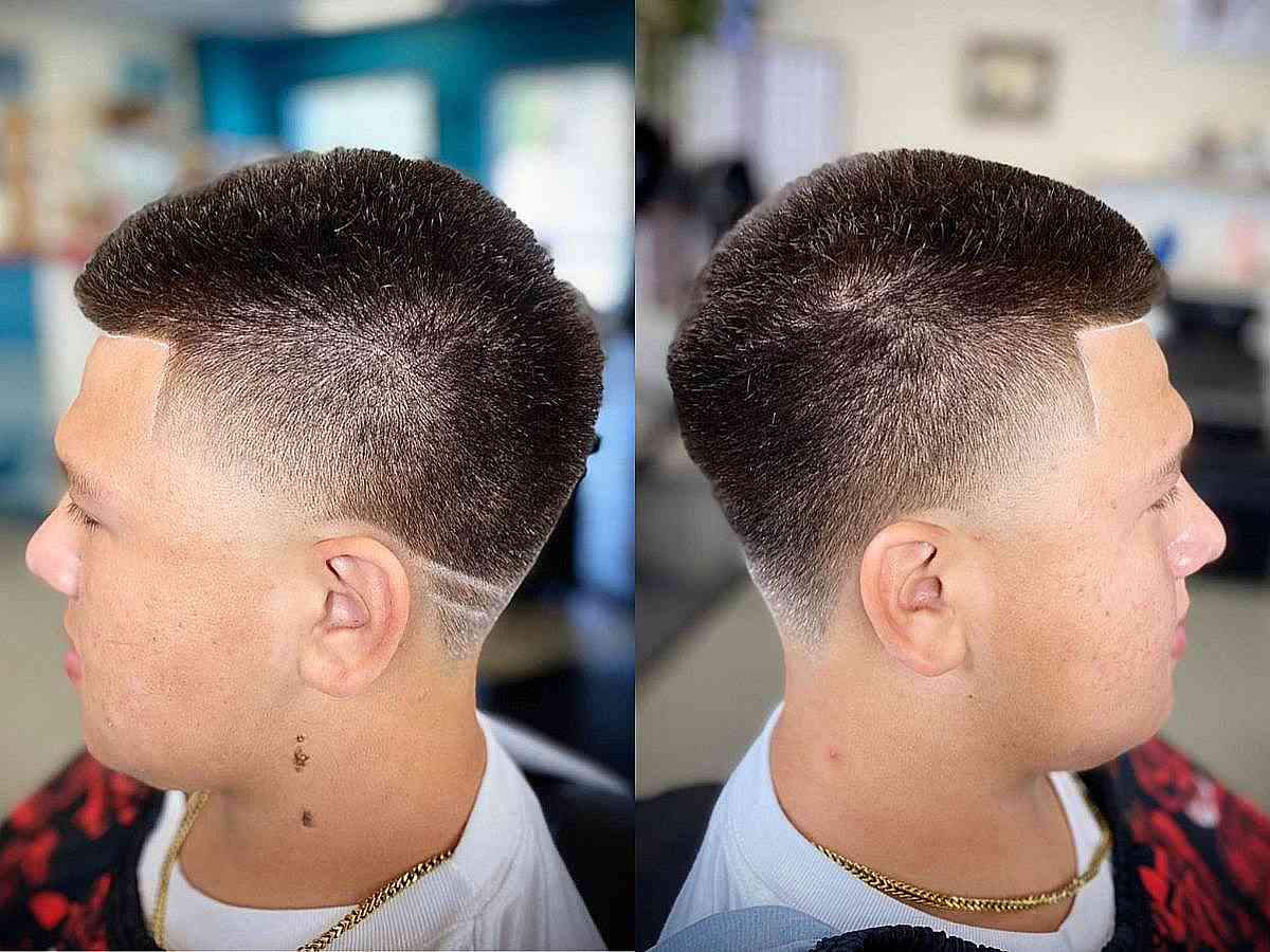 Low Taper Fade Buzz Cut